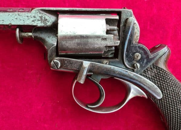 An exceptional blued double action  .32 percussion revolver by Deane Adams & Deane. C1851.Ref 3582